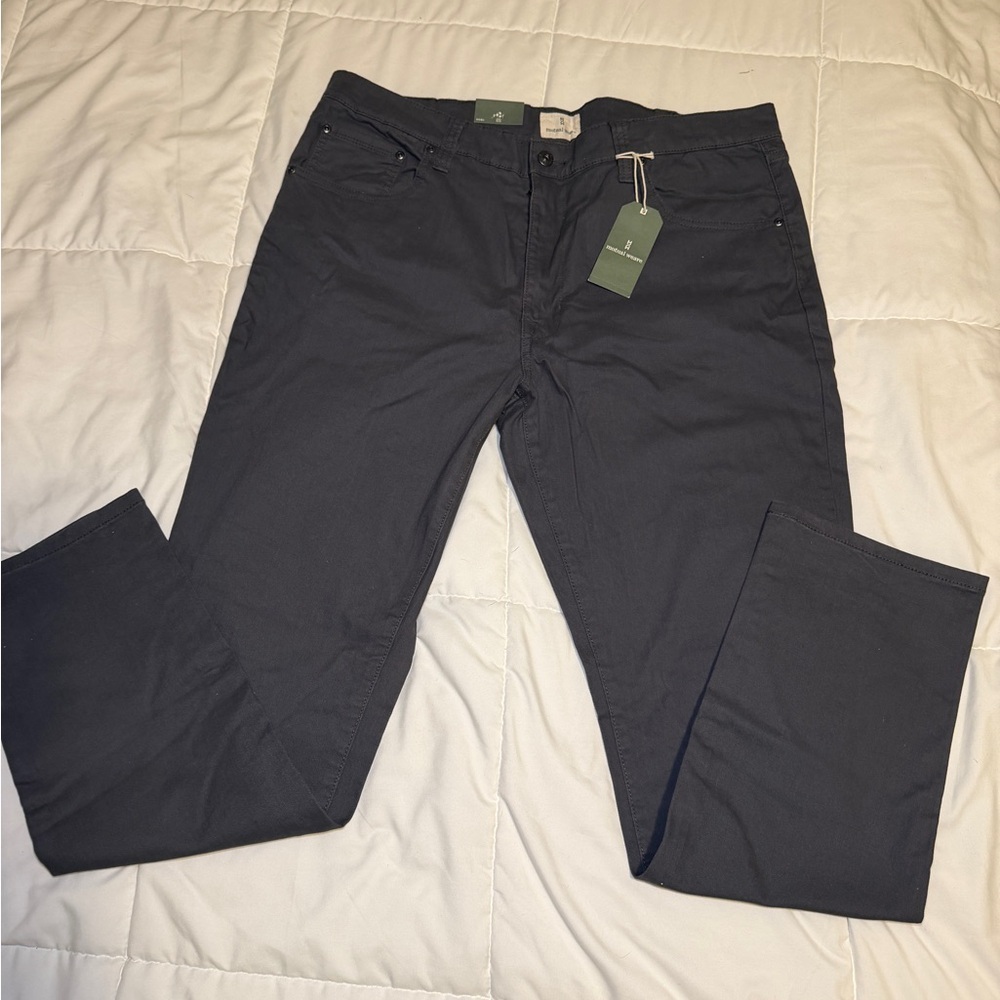 Mutual Weave Slim Dark Gray Pants 38x32 NWT